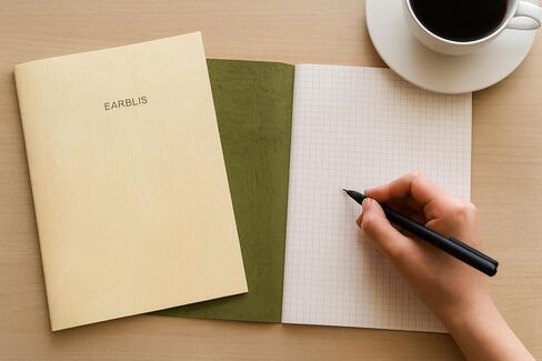 Japanese A5 Dot Grid Notebooks (2 Pack) – Ultra-Smooth 85gsm Cream Paper (Kinmari) – Slim Lay Flat Journal with Micro-Perforated Pages – Minimalist Softcover for EDC, Travelers & Sketching, Made in Japan (Olive/Cream) in Saudi Arabia