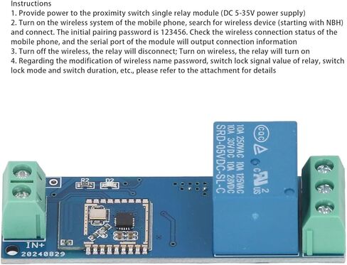 BT Proximity Switch Relay Module 5-35V DC Automatic Sensing Auto Unlock Kit with Real Time Control Smartphone Unlock Relay Module in Saudi Arabia