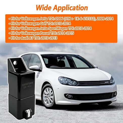 038907281D وحدة تحكم مرحل توهج التوصيل 03L907281 مناسبة لفولكس واجن TDI Jetta 2006 2009-2014 Golf Jetta SportWagen 2010-2014 Passat 2014-2015 لـ Audi A3 2010-2013 0281003038 0281003083 in Kuwait