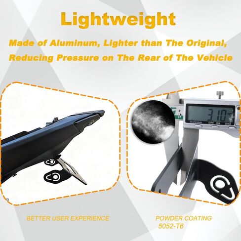 مزيل الحاجز مناسب لحامل لوحة الترخيص MT-07 21-24 / YZF R7 21-25 مع ذيل ضوء LED مرتب مناسب مع إشارات الانعطاف ما بعد البيع/OEM in Saudi Arabia