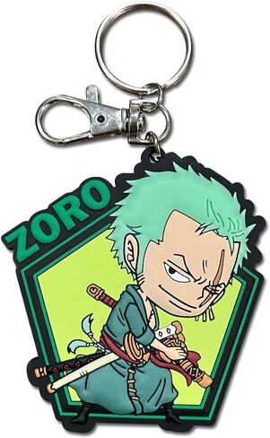 Great Eastern Entertainment One Piece - Roronoa Zoro Fight PVC Keychain in Saudi Arabia