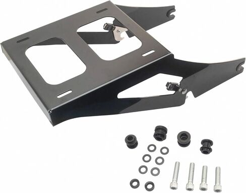 Two-Up Trunk Mounting Rack Detachable Luggage Rack for Harley Softail Sport Glide FLSB FXLR FXLRS FXLRST 2018-2025, Gloss Black, Heavy-Duty Steel in Saudi Arabia