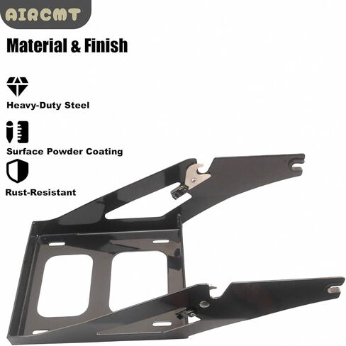 Two-Up Trunk Mounting Rack Detachable Luggage Rack for Harley Softail Sport Glide FLSB FXLR FXLRS FXLRST 2018-2025, Gloss Black, Heavy-Duty Steel in Saudi Arabia