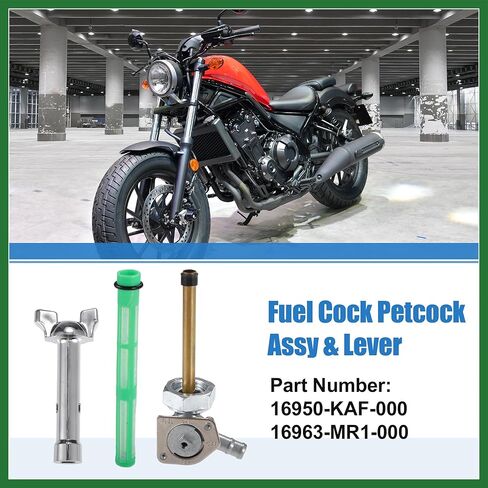 Motoforti Fuel Petcock Kit for Honda Shadow VLX 600 VT600CD Deluxe 1988-1998 Fuel Gas Tank Switch Valve Petcock 16950-KAF-000,16963-MR1-000 Long-lasting in Saudi Arabia