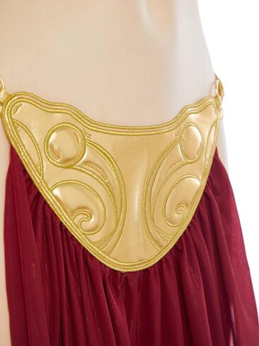 Mobbunny Sexy Princess Costume Gold Lingerie Bikini Top Thong with Choker and Chain Women Halloween Outfit in Saudi Arabia