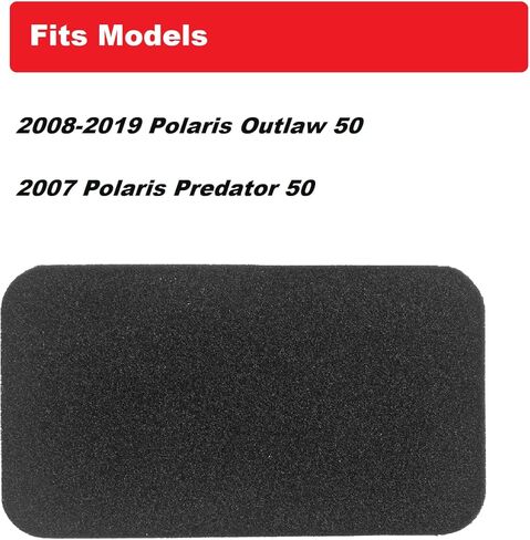 Air Intake Filter Compatible With 2008-2019 Polaris Outlaw 50, 2007 Predator 50, Replace OEM 0453906 in Saudi Arabia
