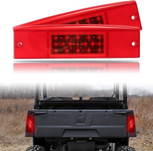 مصابيح خلفية SUNPIE لعام 2011+ Polaris Ranger 400 500 570 800 EV EFI متوسطة الحجم، ضوء إيقاف الفرامل الخلفي LED باللون الأحمر، استبدال #2411450، الجانب الأيسر والأيمن in Saudi Arabia