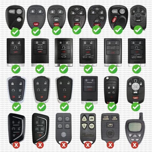 بطاريات Key Fob لكاديلاك (عبوتان) CR2032 - ATS، CTS، CT6، Deville، DTS، Eldorado، Escalade، Seville، SRX، STS، XLR، XT4، XT5، XT6، XTS - مجموعة استبدال بطارية Cadillac Key Fob in Saudi Arabia
