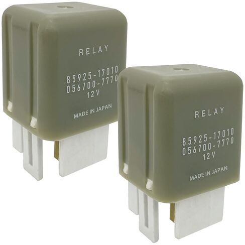 2-Pack 85925-17010 056700-7770 Relay - 50A 12VDC 5-Pin SPDT Automotive Relay - Compatible with Select Toyota Vehicles - Fixes Starter, Fuel Pump & P0615/P0335 Errors in Saudi Arabia