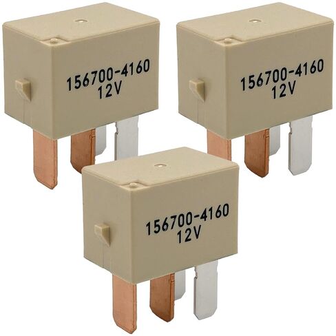 3 عبوات 156700-4160 مرحل 12 فولت 30 أمبير SPST 4-Pin - متوافق مع تطبيقات السيارات المختلفة للأنظمة الكهربائية مثل الإضاءة والملحقات in Saudi Arabia