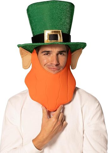 Rasta Imposta Irish Leprechaun Top Hat Green with Orange Beard, St. Patrick's Day Hat, Women and Men, Adult One Size in Saudi Arabia