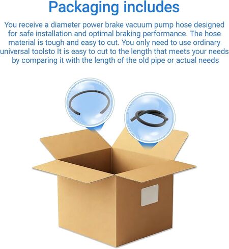 27233 خرطوم مكنسة كهربائية للفرامل، خرطوم مكنسة كهربائية معززة للفرامل لسيارات الركاب والشاحنات الخفيفة - طول 3 بوصات، القطر الداخلي 15/32 بوصة خرطوم مكنسة كهربائية معززة للفرامل (عبوة واحدة) in Kuwait