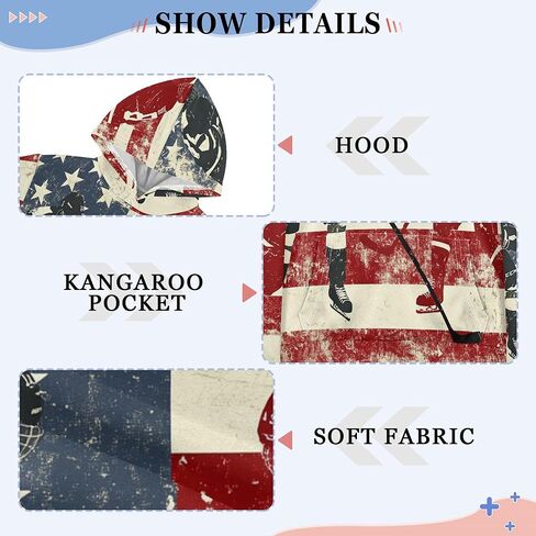 Hoodies for Boys Girls, Pullover Sweatshirt with Pocket 4-14 Years in Saudi Arabia