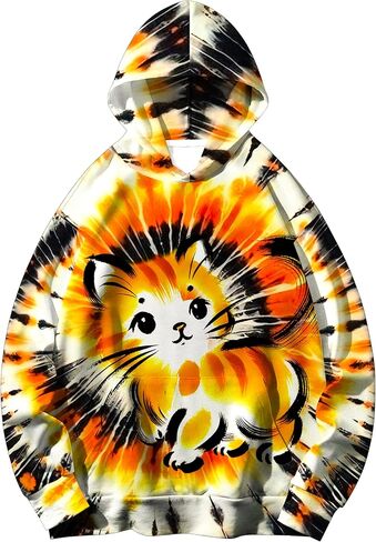 كنزة صوفية للأطفال بغطاء للرأس مع جيب الكنغر للأولاد والبنات in Kuwait