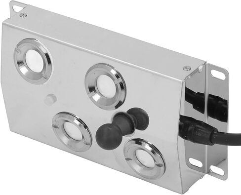 4 Heads Ultrasonic Mist Maker Fogger, DC45-48V Humidifier with 1.5m Cable, IP67 Stainless Steel Mister for Indoor Outdoor Use, Efficient Fog Generation and Quiet Opera in Kuwait