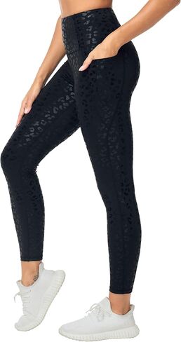 THE GYM PEOPLE Women's High Waisted Yoga Leggings Soft Tummy Control Workout Running Athletic Pants with Pockets in Saudi Arabia