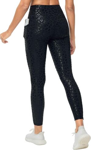 THE GYM PEOPLE Women's High Waisted Yoga Leggings Soft Tummy Control Workout Running Athletic Pants with Pockets in Saudi Arabia