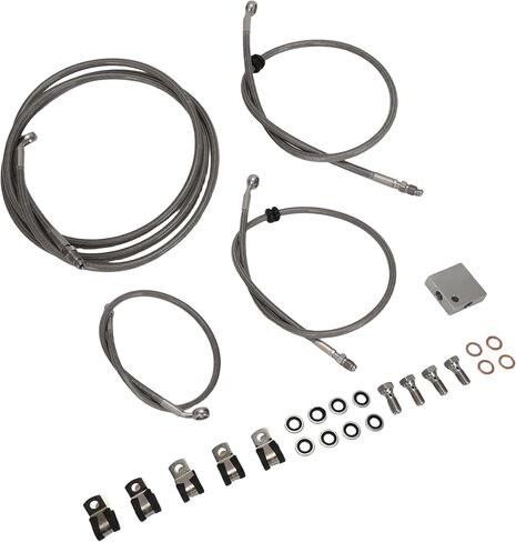 For Arctic Cat ATV Brake Line Kit, Front Braided Stainless Steel Brake Hose, Replaces For 1502-015, with Leak-Proof Crush Washers in Saudi Arabia