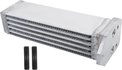Engine Oil Cooler Replacement for 356 356B Replacement for 61610704101 61610704102 Silver in Saudi Arabia