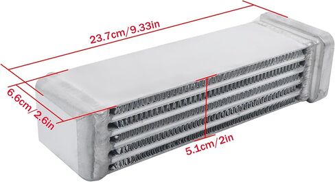 Engine Oil Cooler Replacement for 356 356B Replacement for 61610704101 61610704102 Silver in Saudi Arabia
