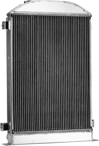 3 Row Aluminum Radiator Shroud Fan for 1933-1935 Ford MODEL Chevy V8 Engine Swap with cooler 1934 1935 in Saudi Arabia