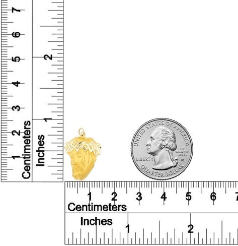 RP 14K Yellow Gold and White Gold Polished Jesus Christ Head Thorn Crown Religious Pendant Charm Necklaces Fine Jewelry Gifts for Women and Men in Saudi Arabia