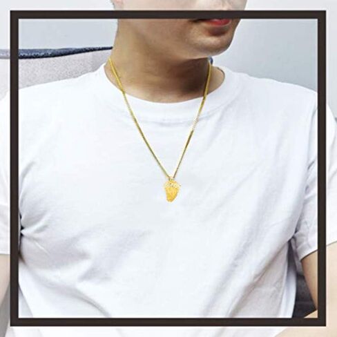 RP 14K Yellow Gold and White Gold Polished Jesus Christ Head Thorn Crown Religious Pendant Charm Necklaces Fine Jewelry Gifts for Women and Men in Saudi Arabia