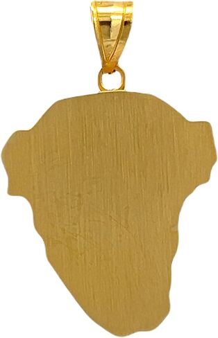 RP 14K Yellow Gold and White Gold Polished Jesus Christ Head Thorn Crown Religious Pendant Charm Necklaces Fine Jewelry Gifts for Women and Men in Saudi Arabia