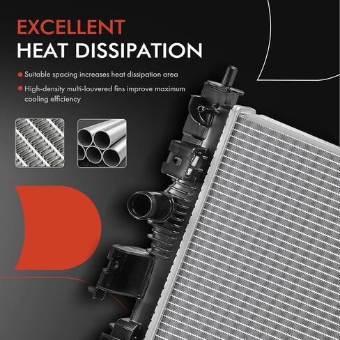 A-Premium Engine Coolant Radiator Assembly Compatible with Chevrolet Equinox 2018-2022 & GMC Terrain 2018-2022, 1.5L 2.0L, Replace# 23270570, 84142649 in Kuwait
