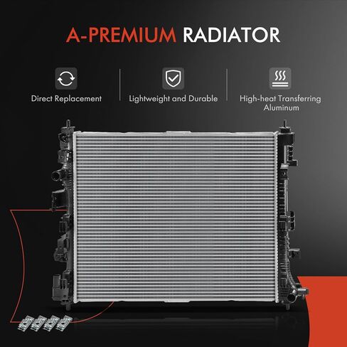 A-Premium Engine Coolant Radiator Assembly Compatible with Chevrolet Equinox 2018-2022 & GMC Terrain 2018-2022, 1.5L 2.0L, Replace# 23270570, 84142649 in Kuwait