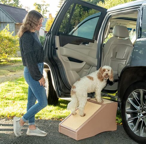 Pet Gear Stramp Stair and Ramp Combination for Dogs/Cats, Easy Step, Lightweight/Portable, Sturdy, Easy Assembly (No Tools Required) 1 Model, Available in 6 Colors in Kuwait
