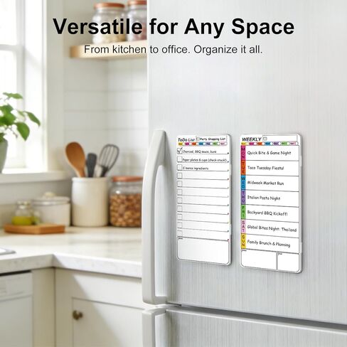 Magnetic Monitor Memo Board, Dry Erase Whiteboard Weekly Planner and Daily to Do List Note Board Set for Monitor Side/Fridge/Home/School/Office with Markers in Saudi Arabia