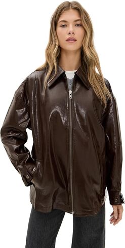 Free People Women's Sloane Faux Leather Jacket in Saudi Arabia