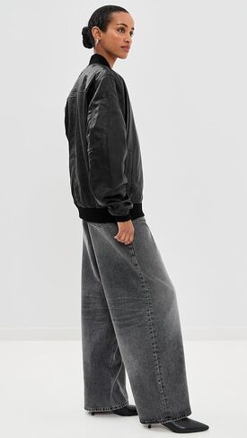 Alpha Industries Women's Leather MA-1 Flight Jacket in Saudi Arabia