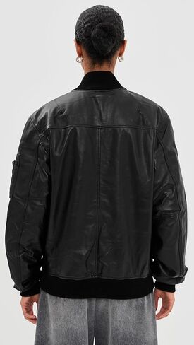 Alpha Industries Women's Leather MA-1 Flight Jacket in Saudi Arabia