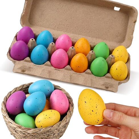 60 Pcs Easter Speckled Eggs Bulk 2.4 Inch Plastic Fake Chicken Eggs, Easter Decor Pastel Bowl Vase Fillers Farmhouse Spring Decorations for Vintage Home Table DIY Craft(Light Colors) in Saudi Arabia