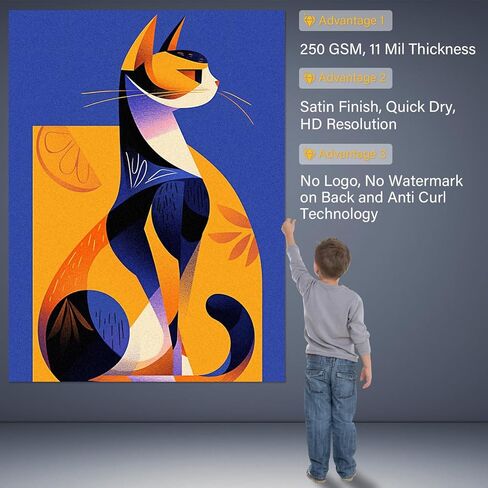 RCdepot1-1 × لفة ورق صور RC Satin Premium مقاس 24 بوصة × 100 قدم طباعة نفث الحبر بتنسيق واسع (ترقية جديدة، طبقة مطلية بالراتنج في الخلف، أكثر متانة ومقاومة للماء، لا يسهل الحصول على التجاعيد) سريع الجفاف in Kuwait