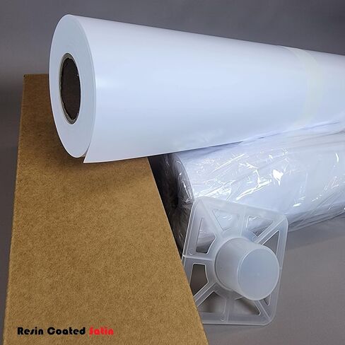 RCdepot1-1 × لفة ورق صور RC Satin Premium مقاس 24 بوصة × 100 قدم طباعة نفث الحبر بتنسيق واسع (ترقية جديدة، طبقة مطلية بالراتنج في الخلف، أكثر متانة ومقاومة للماء، لا يسهل الحصول على التجاعيد) سريع الجفاف in Kuwait