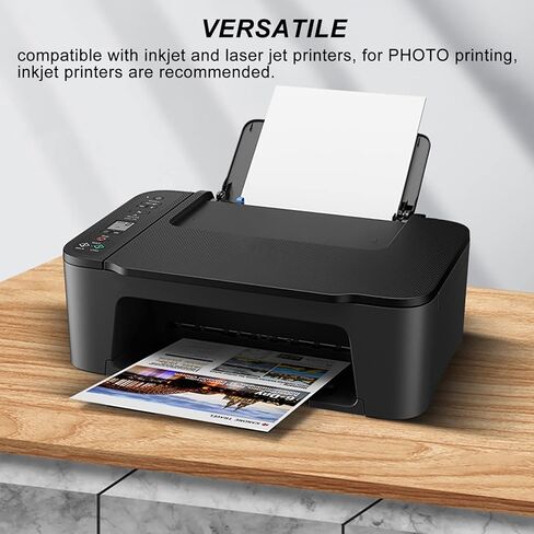 أوراق مغناطيسية قابلة للطباعة مقاس 8 × 10 بوصة ورقة مغناطيسية غير لامعة 5 قطع من الورق المغناطيسي غير اللاصق للطابعات النافثة للحبر، صور مغناطيسية مرنة للحرف اليدوية in Kuwait