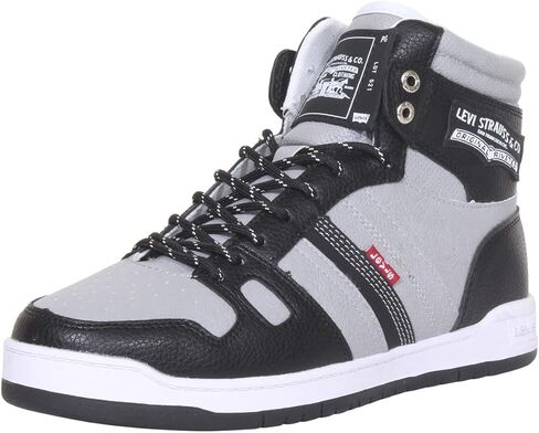 Levi's Shoes Mens 521 Basketball Hi Pebbled Ultra Hyde Black/Grey 9 M in Saudi Arabia