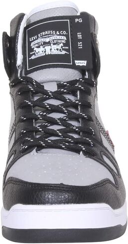 Levi's Shoes Mens 521 Basketball Hi Pebbled Ultra Hyde Black/Grey 9 M in Saudi Arabia