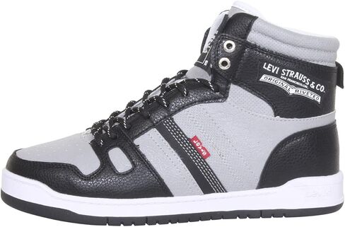 Levi's Shoes Mens 521 Basketball Hi Pebbled Ultra Hyde Black/Grey 9 M in Saudi Arabia