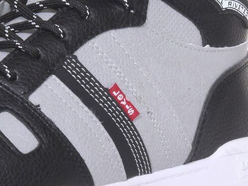 Levi's Shoes Mens 521 Basketball Hi Pebbled Ultra Hyde Black/Grey 9 M in Saudi Arabia