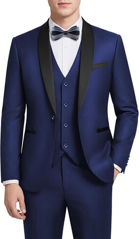 WEEN CHARM بدلة رجالي سليم صالح سهرة 3 قطعة زر واحد شال التلبيب سترة سترة السراويل مجموعة لحفلة موسيقية in Kuwait