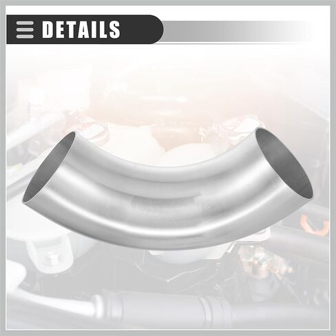 Universal 90 Degree Bend Elbow Intercooler Pipe Air Intake Tube, 4" OD, 102mm OD, Leg Length 4", 100mm Leg Length, 6061 Aluminum Alloy, Silver Tone Replacement Car Parts in Saudi Arabia