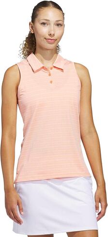 adidas Women's Ultimate365 Jacquard Sleeveless Polo in Saudi Arabia