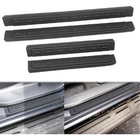 واقيات عتبة الباب لملحقات 2024 2025 Toyota Land Cruiser Prado 250 J250 LC250، طقم واقي عتبة الباب غطاء حماية دخول TPE ناعم لـ 24 25 Land Cruiser Prado 4 قطع in Kuwait