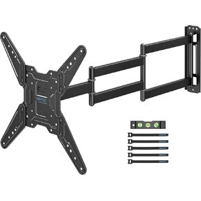 حامل حائط للتلفزيون شديد التحمل مع ذراع طويل للغاية قابل للتمديد لأجهزة التلفاز مقاس 60-110 بوصة، يحمل ما يصل إلى 275 رطلًا، دعامة حركة كاملة مع زاوية دوارة وإمالة، الحد الأقصى VESA 800x600 مم، يناسب مسامير مقاس 24 بوصة، توافق واسع in Kuwait