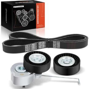 A-Premium Engine Serpentine Belt Drive Kit Compatible with Volvo XC60 2010-2015 3.0L 3.2L, XC90 2007-2014 3.2L, S60 2011-2013 3.0L, XC70 2008-2015, S80 2007-2015, V70 2008-2010 in Kuwait