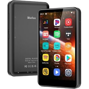 160GB MP3 Player with Bluetooth and WiFi, Diofox MP3 and MP4 Player with Spotify, Pandora, Amazon Music, 4-inch Touchscreen Android MP3 Player with Bluetooth Support 1TB (Black) (Black) in Kuwait